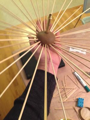 DIY: Brass Urchin Light Fixture