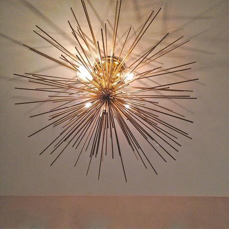 DIY: Brass Urchin Light Fixture