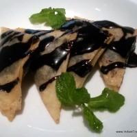 MInt and Choc samosas