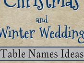 Winter Christmas Table Names (pt.4)