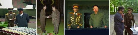 Images of VMar Jo Myong Rok with late DPRK President and founder Kim Il Sung and late leader Kim Jong Il (Photos: MPAF/Rodong Sinmun).