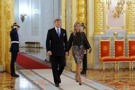 Netherlands King Willem-Alexander and (Queen consort) Maxima, Kremlin Grand Palace.