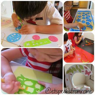 Our Saturday Christmas Activities using Stencil