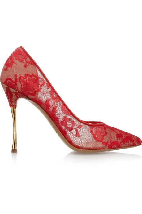 NICHOLAS KIRKWOOD Lace-mesh pumps €570