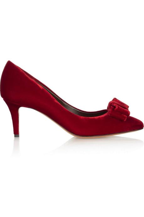 BRUNO MAGLI Halki bow-embellished velvet pumps €364