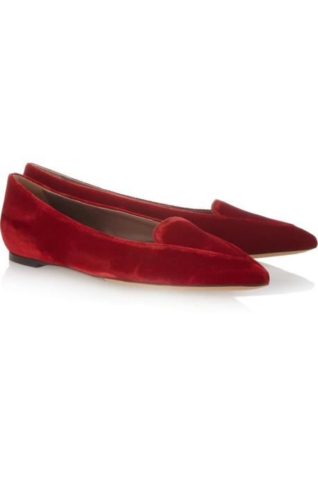 TABITHA SIMMONS Alexa velvet flats €495