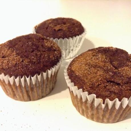 Healthy Chocolate Chai Pumpkin Muffins