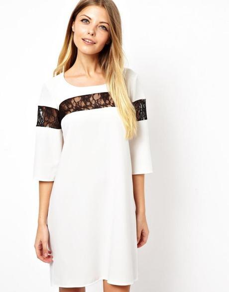 Love Shift Dress with Lace Insert from ASOS, £34
