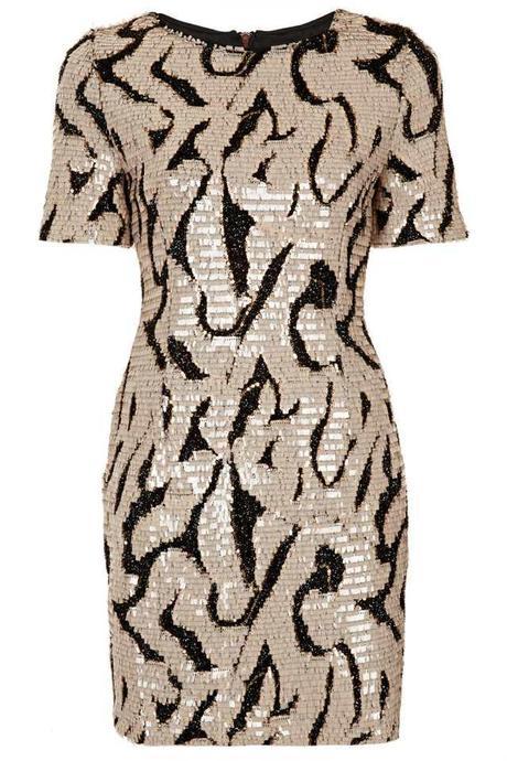 Sequin Tinsel Tshirt Dress from Topshop, £70