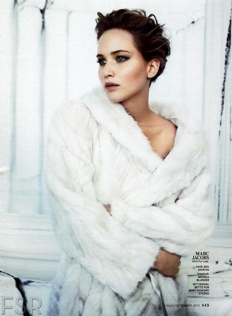 Jennifer Lawrence by Michelangelo Di Battista for InStyle US December 2013 