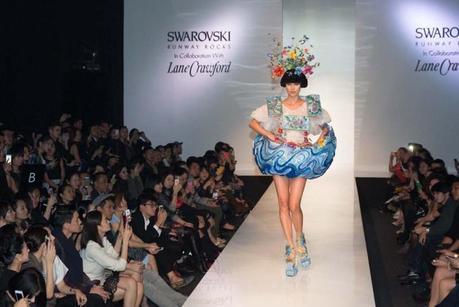Swarovski Runway Rocks Lighted Asia On the Shanghai runway. Photo by Jackson Lowen