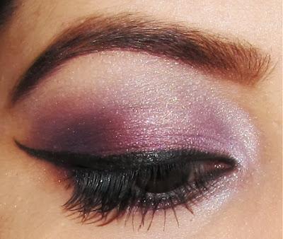 GRADIENT PURPLE USING MAYBELLINE QUAD IN LILAC MAUVE REVIEW AND EOTD
