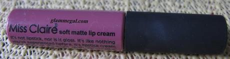 REVIEW MISS CLAIRE SOFT MATTE LIP CREAM  15 JUST LIKE THE NYX LIP CREAMS