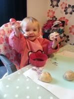 Getting messy with fruit, vegetables and Ella’s Kitchen