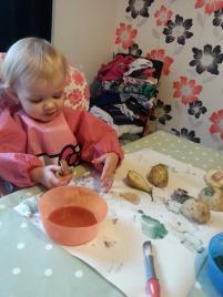 Getting messy with fruit, vegetables and Ella’s Kitchen