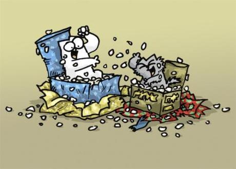Illustration via Simon’s Cat - and if you love cats and haven't been to this site, you gotta go there now.