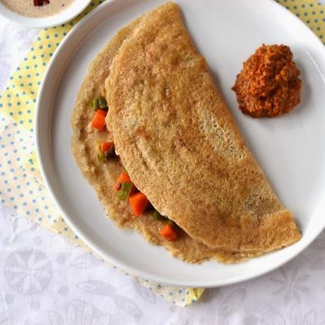 Wheat Rava Dosa (Godhuma pindi-rava Dosa)