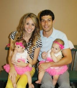 Sheena, Anthony, and their twin daughters - the family behind Bean In Love Blog.