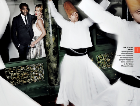 Kate Moss and Chiwetel Ejiofor by Mario Testino for Vogue US December 2013 4