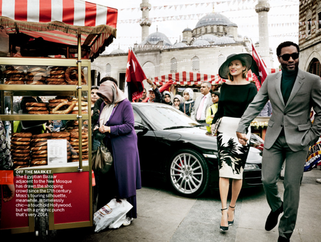 Kate Moss and Chiwetel Ejiofor by Mario Testino for Vogue US December 2013 2