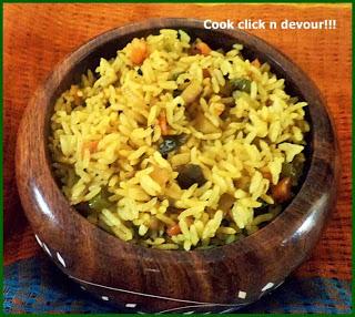 Mixed vegetable rice