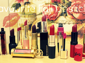 Fall/Winter Favourite Lipsticks/Gloss Swatches