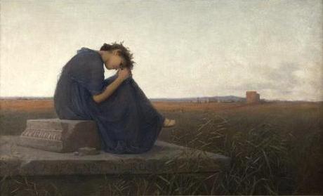 Campagna di Roma. Grabmal der Caecilia Metella, 1894. (c) Rudolf Bacher; Belvedere Wien.