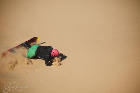 Faceplant in the Namib Desert.