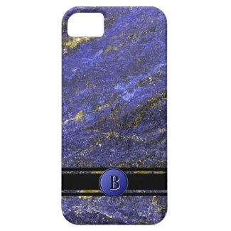 Deep Blue Lapis Monogram iPhone 5 Covers