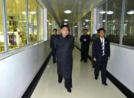 Kim Jong Un tours the 2 November Factory, a food manufacturer under the KPA (Photo: Rodong Sinmun).