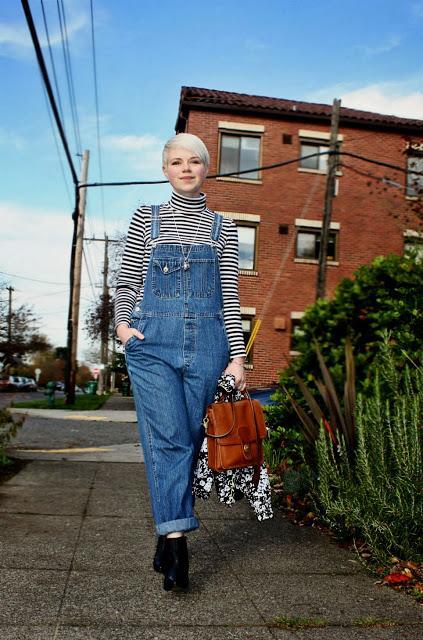 Look of the Day: Overalls & Stripes