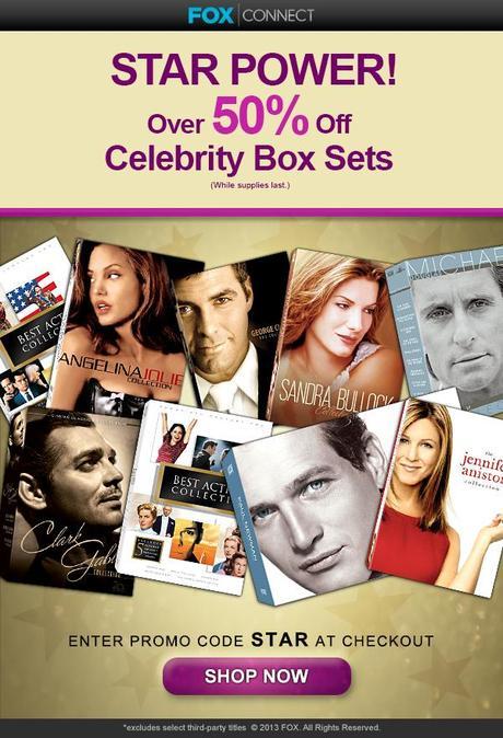 Fifty Percent Off Select Celebrity Box Sets at Fox Connect ~ Great Gift Idea for the Movie Buff!