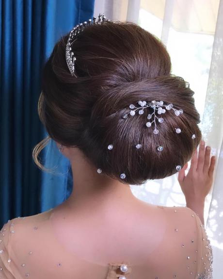 asian wedding hairstyles volume wedding chignon atenikks