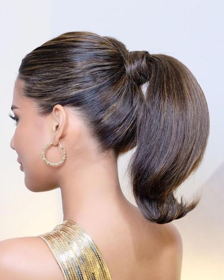 asian wedding hairstyles elegant medium ponytail atenikks