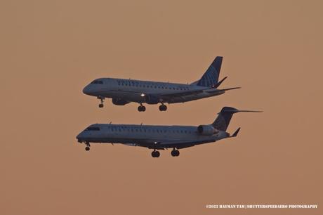 Embraer ERJ-175, Canadair CRJ-700 United Express,