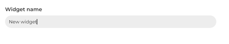 widget name