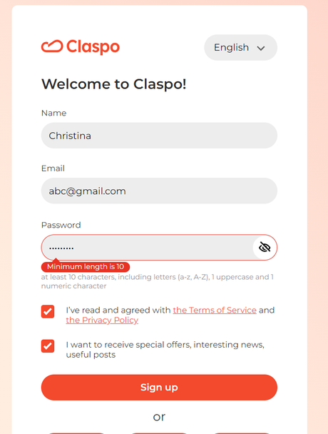 claspo registration