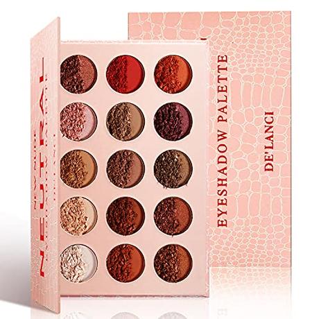 Neutral Eyeshadow Palette - Rose Gold Smokey Red Brown Highly ...