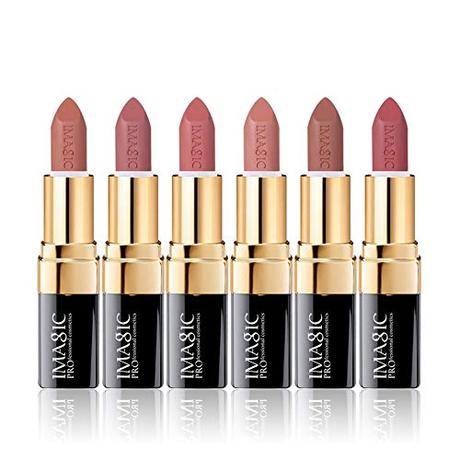 CCbeauty 6 Colors Lipsticks Set Matte for Girls Women Waterproof ...