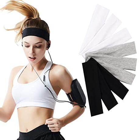 Workout Headbands for Women 9Pcs,No-Slip Girls Headbands with Stretch Material,Soft ...