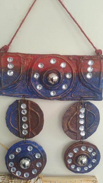 Mixed Media Art Wall Hanging - and Weekend Creativity