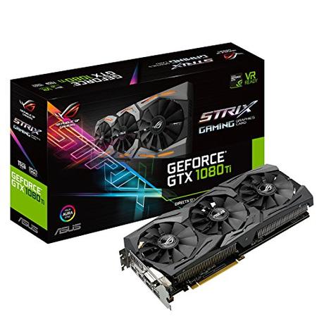 ASUS ROG STRIX GeForce GTX 1080 TI 11GB VR Ready 5K HD Gaming Graphics Card (ROG-STRIX-GTX1080TI-11G-GAMING)