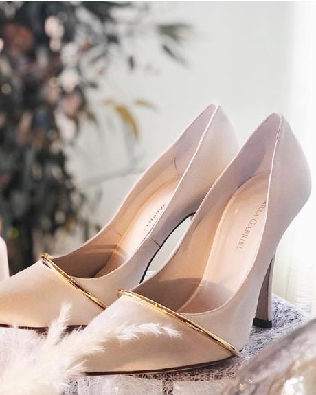 rose gold wedding shoes high heels