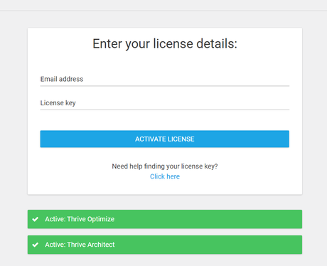 thrive optimize license