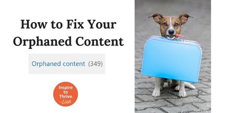 how to fix orphaned content in WordPress 
