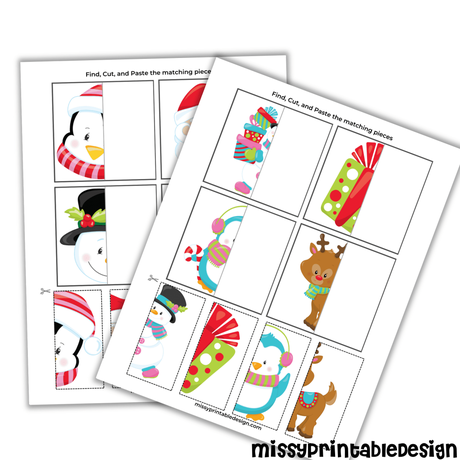 Printable Cut and Paste Worksheets