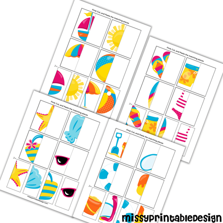 Printable Cut and Paste Worksheets