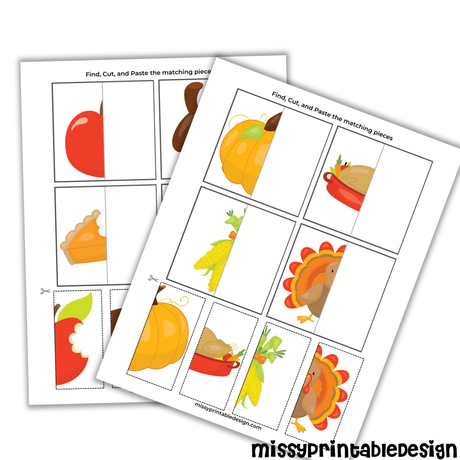 Printable Cut and Paste Worksheets