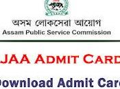 APSC Admit Card 2022 Junior Administrative Assistant Vacancy