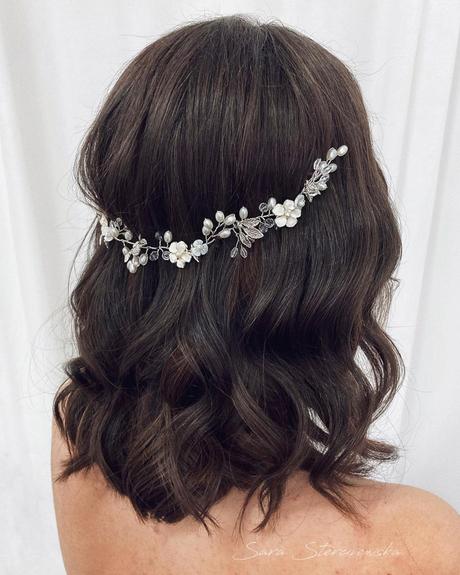 wedding hairstyles headband om wavy lob cut sarasterczewska.hairstylist